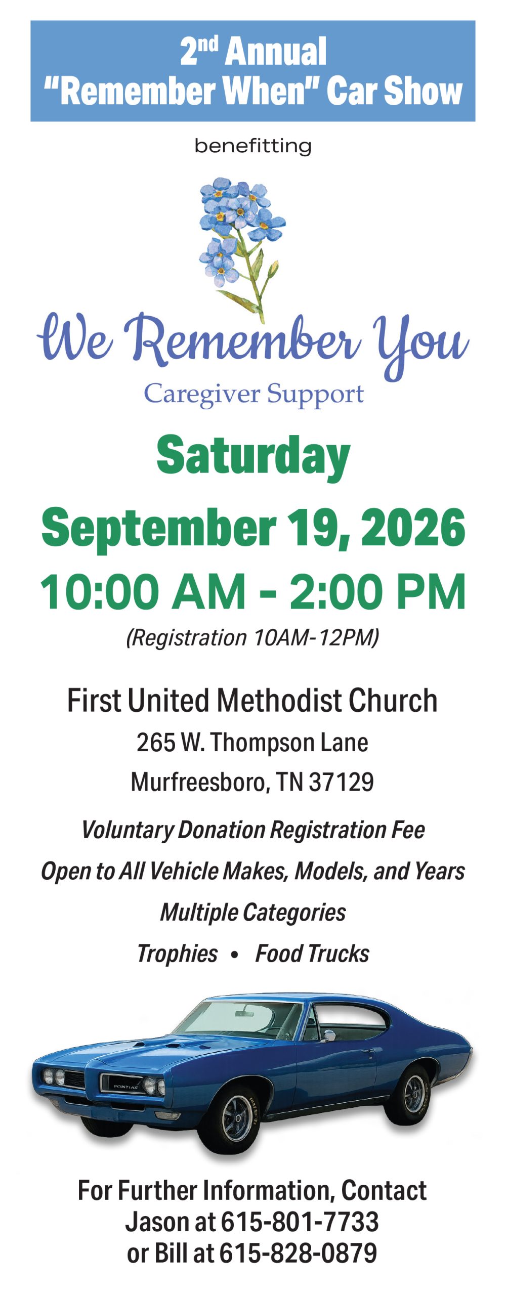 WRY-2026 Car Show Flyer 2026 Car Show Flier